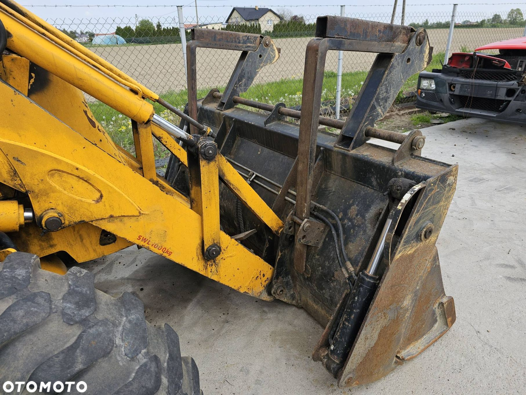 ŁYŻKA ŁADOWARKA JCB 3CX WIDŁY KROKODYL - 2