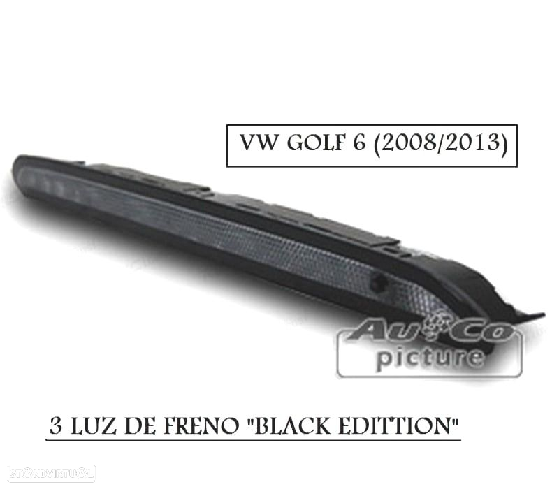 TERCEIRA LUZ DE STOP PARA VOLKSWAGEN VW GOLF 6 08-13 EDIÇÃO PRETA LED - 2