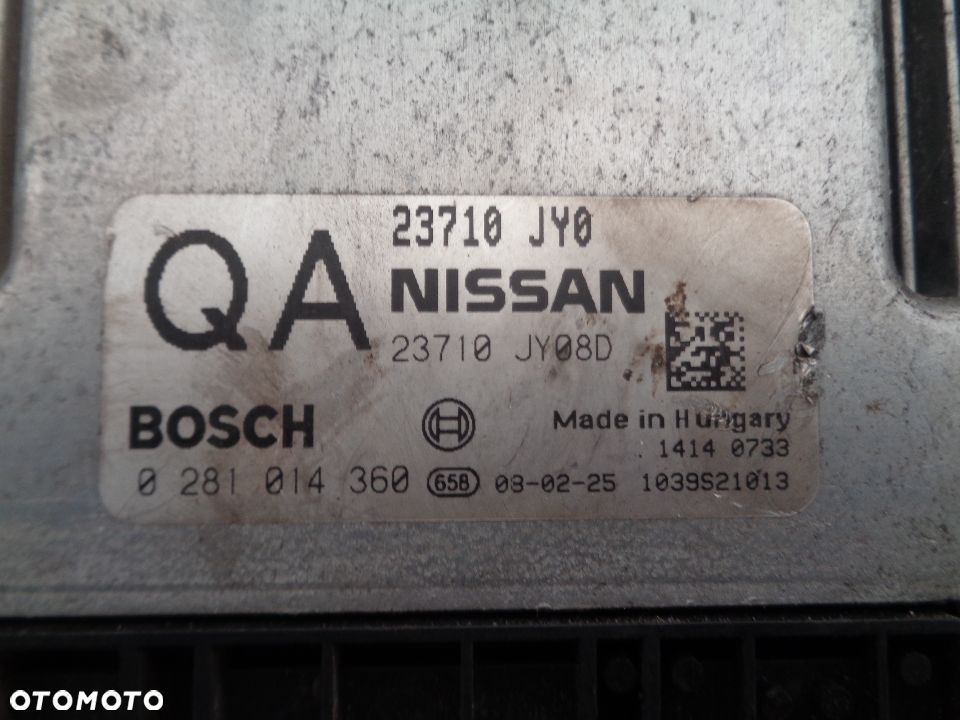 RENAULT KOLEOS 2.0 DCI KOMPUTER STEROWNIK SILNIKA 0281014360 / 23710-7Y08D - 2