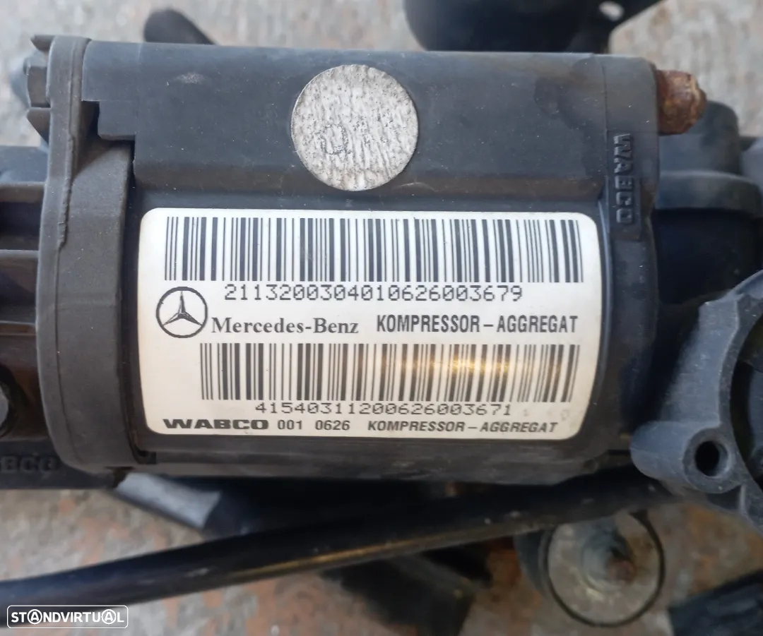 Compressor Suspensão Ar Mercedes Benz W211 E220 2007 Ref. 2113200304 - 3