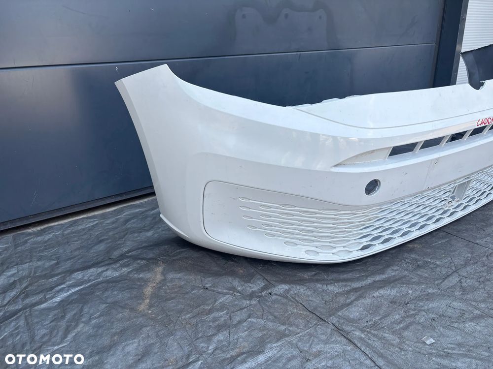 Vw Caddy V 2K7 zderzak przód  przedni biały - 2