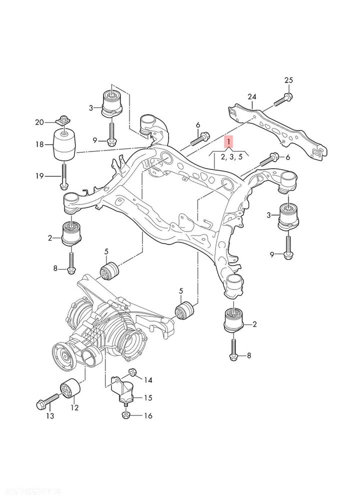 AUDI Q5 80A LIFT 80A505235S SANKI BELKA TYŁ TYLNA 2024 / ORYGINAŁ - 2