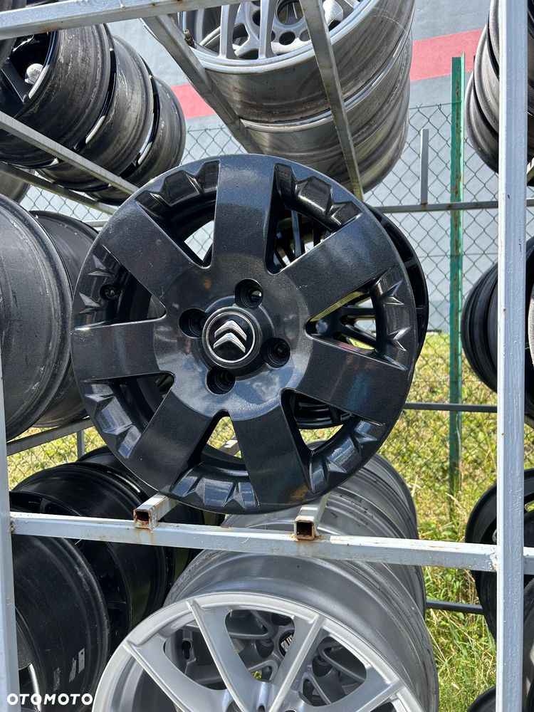 Alufelgi Citroen Peugeot 15 cali 4x108 oryginalne czarne - 1