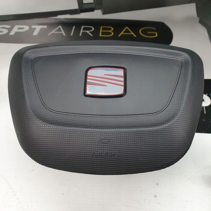 SEAT IBIZA 6J IV DESKA ROZDZIELCZA KONSOLA KOKPIT PULPIT PODUSZKI AIRBAG AIR BAG PASY KIT SET - 6