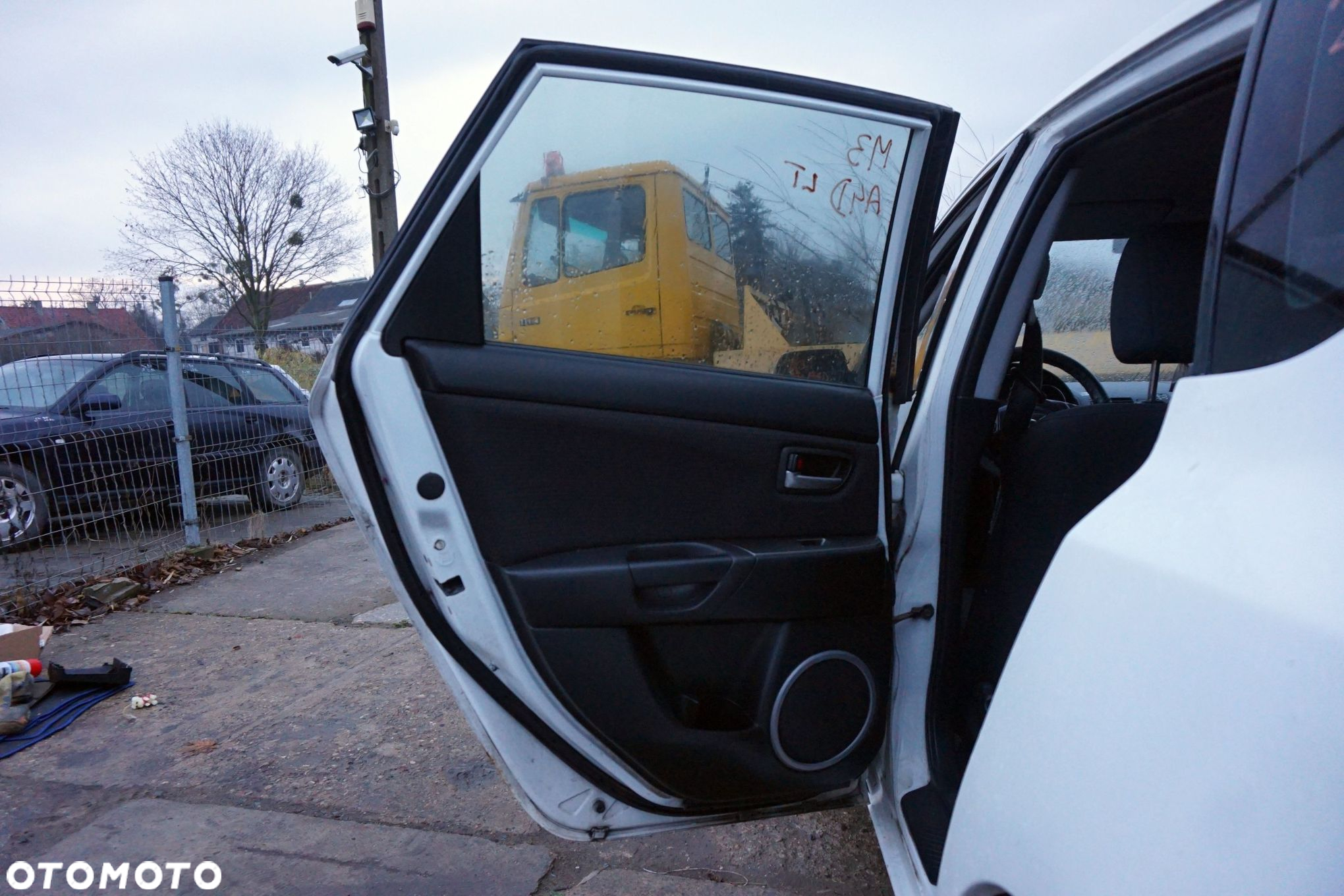 DRZWI TYLNE LEWE 3 I BK LIFT 5D HB A4D  BIAŁY MAZDA 2006-2009 - 9