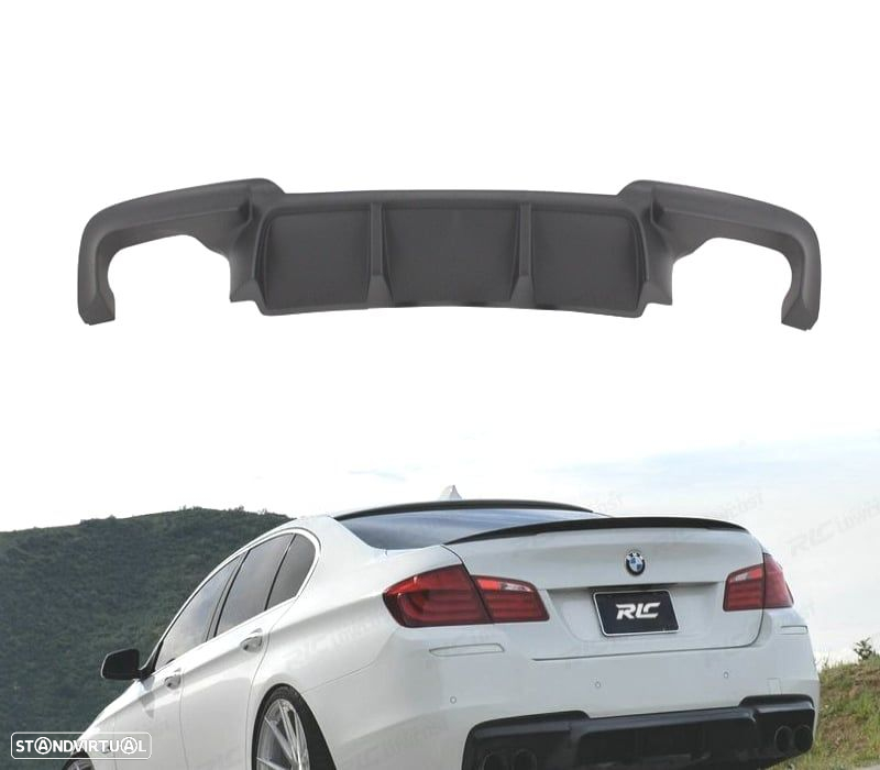 DIFUSOR TRASEIRO BMW F10 F11 10-17 LOOK M PERFORMANCE - 2