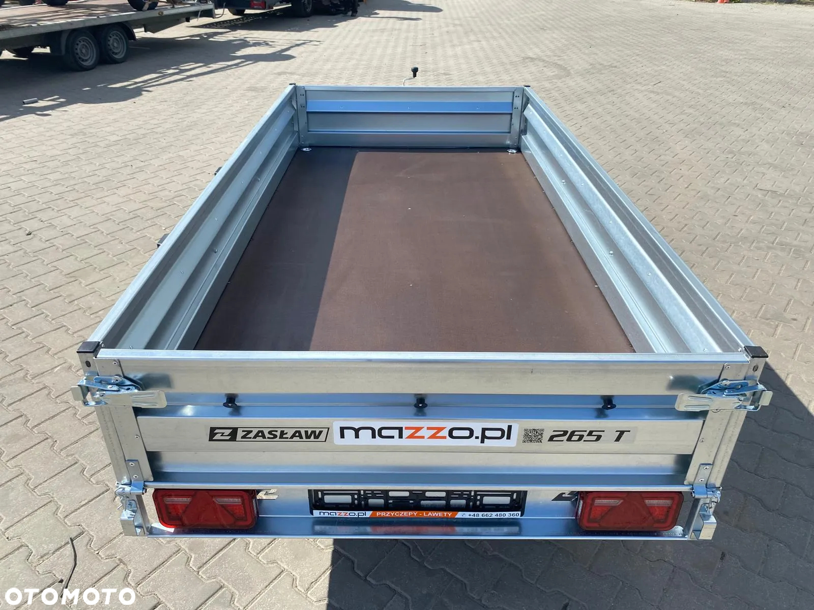 Zaslaw Dostawa Przyczepa DMC750kg 265x132x35cm, 2 osie SOLIDNA I MOCNA! HIT! - 21