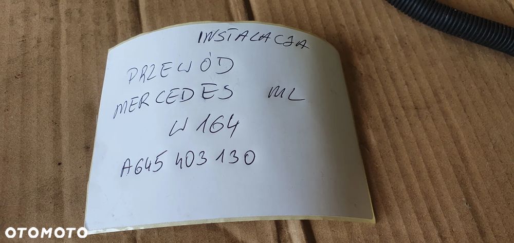 Instalacja wiązka kabel plusowy Mercedes ML W164 3.0 CDI A1645403130 - 9