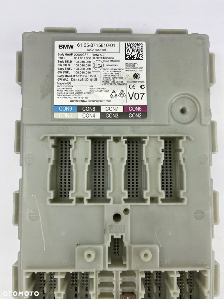 MODUŁ STEROWNIK FEM BMW G01 8715810 - 3