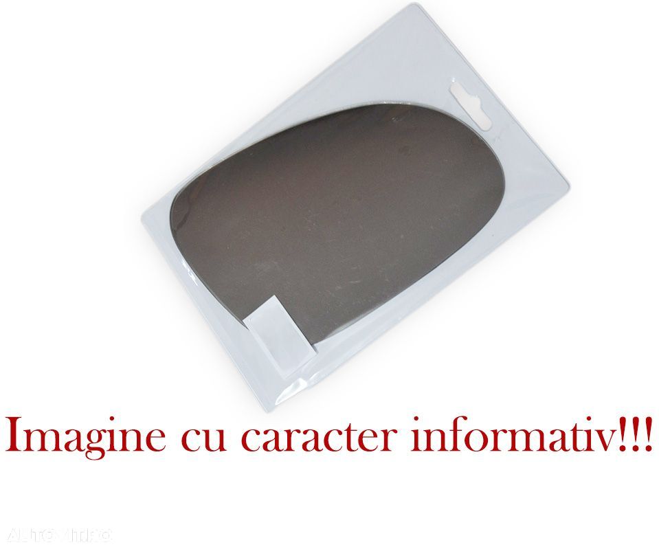 Geam oglinda Daewoo Tico (Kly3) 01.1991-12.2000 partea dreapta Best Auto Vest crom convex fara incalzire - 1