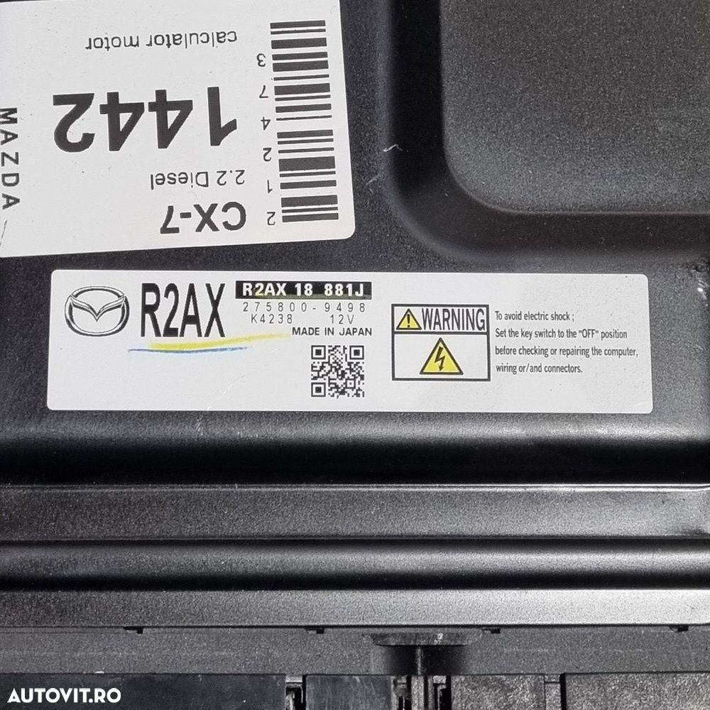 Calculator motor Mazda CX - 7 2.2 Diesel 2006 - 2012 173CP Manuala R2AA Euro4 (1442) ... - 5