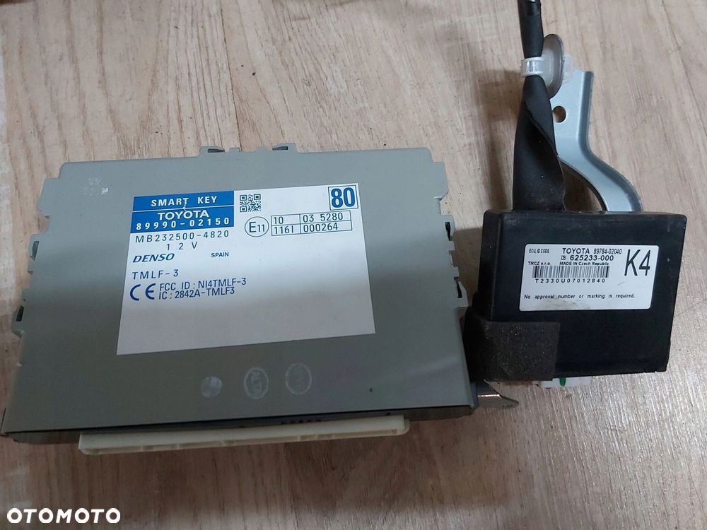 Toyota Auris I 1,8 pilot kluczyk komputer zestaw odpalenia 89661-0Z250 - 4