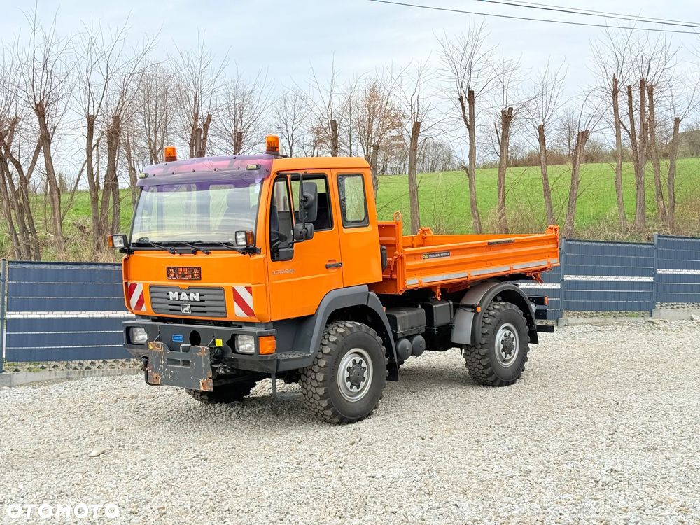 MAN * MAN 10-220 * Pług * Kiper Wywrotka Meiller * 4x4 * Zimowe Utrzymanie * Unimog * - 2