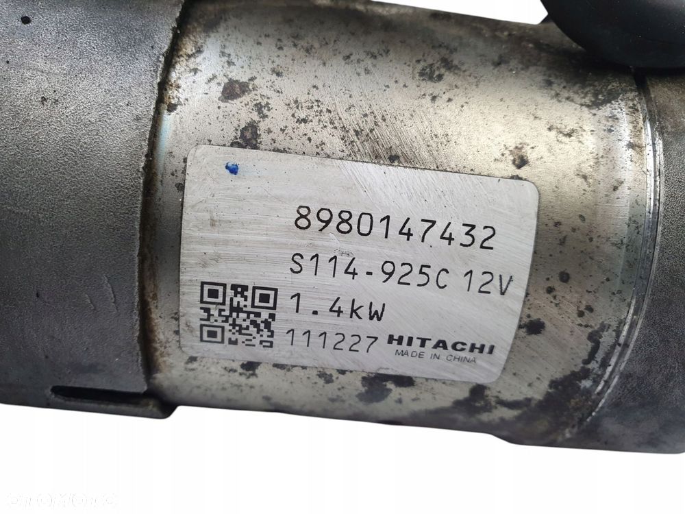 ROZRUSZNIK Opel Astra H 1.7 CDTi Z17DTL Hitachi 8980147432 S114-925C - 2