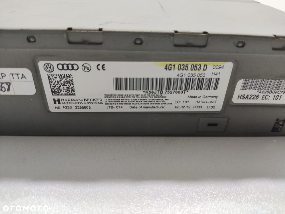 MODUŁ TUNER RADIA AUDI Q5 I 8R 2008-2012 4G1035053D - 5