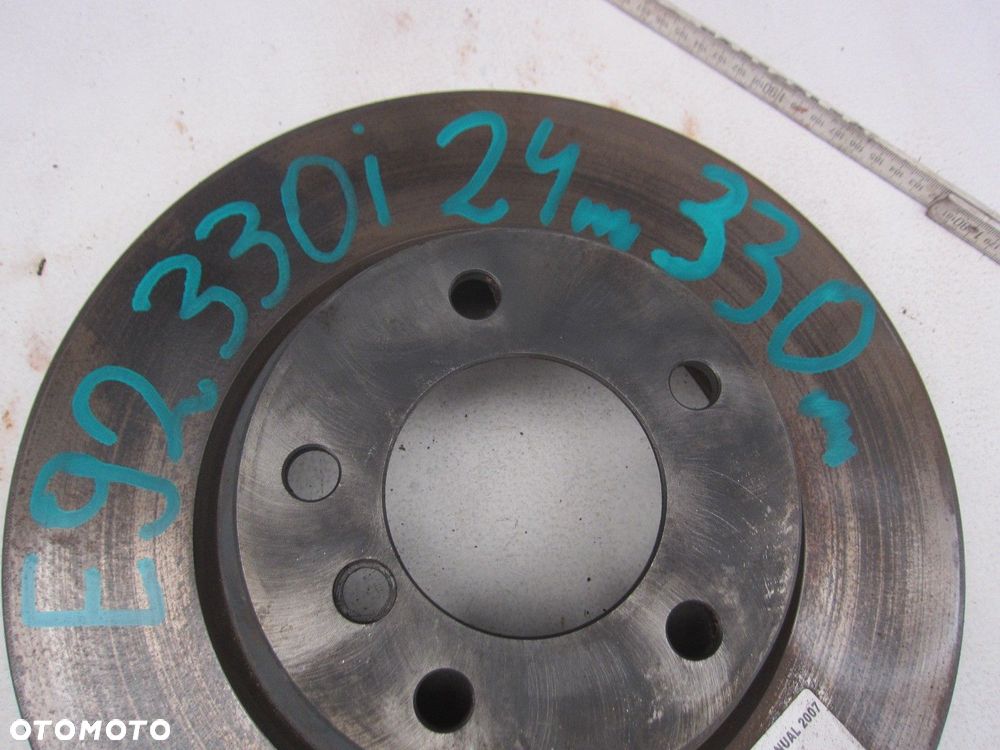 BMW E90 330i 325i TARCZE HAMULCOWE PRZEDNIE PRZÓD 33X24 34116854999 6854999 - 12
