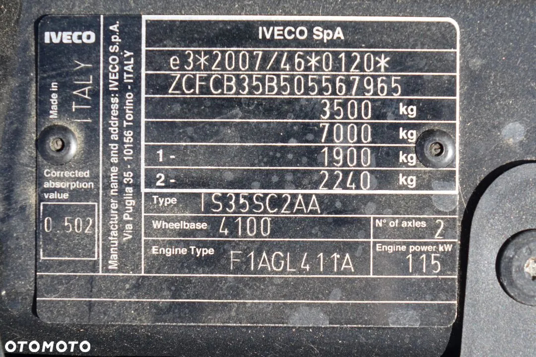 Iveco DAILY 35S16 / FURGON / BLASZAK / L4H2 / GWARANCJA PRODUCENTA / ROZSTAW OSI 410 CM /FAKTURA VAT 23% / NOWY !!! - 27