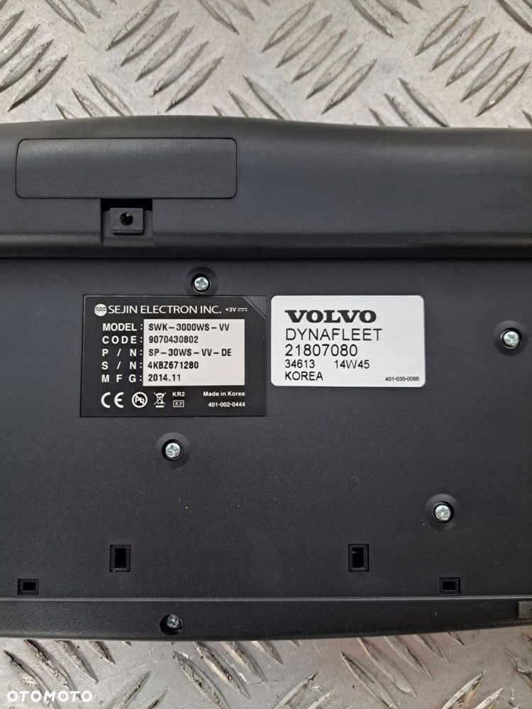 KLAWIATURA SYSTEMU DYNAFLEET VOLVO FH4 FH13 EURO 6 21807080 - 3