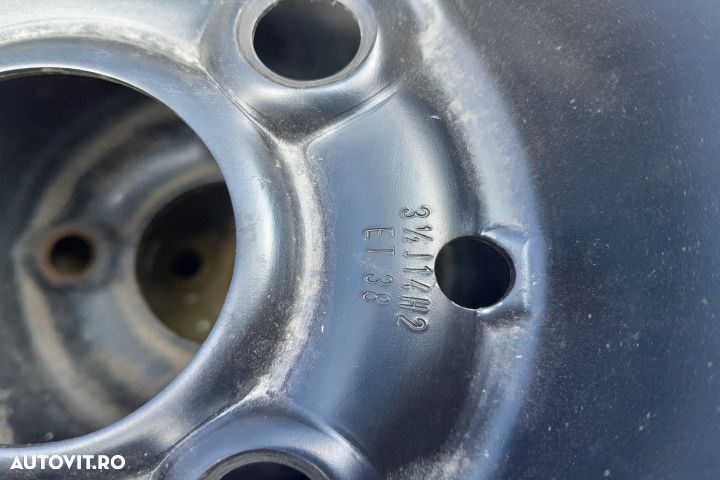Roata de rezerva slim R14 T105 / 70 R14 / 1L0601025D / 31/2J14H2 ET 3 - 4