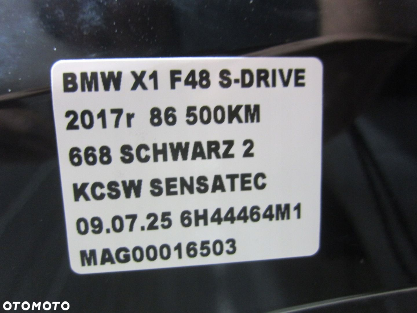 BMW X1 F48 ZDERZAK PRZEDNI PRZÓD KOMPLETNY 668 SCHWARZ 2 CZARNY GRILL XLINE - 16
