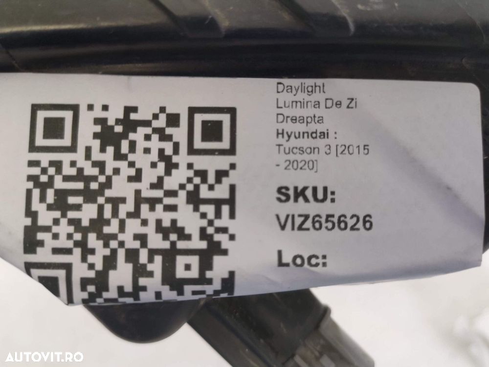 Daylight Lumina De Zi Dreapta Hyundai  Tucson 3 2015 2016 2017 2018 20 - 6