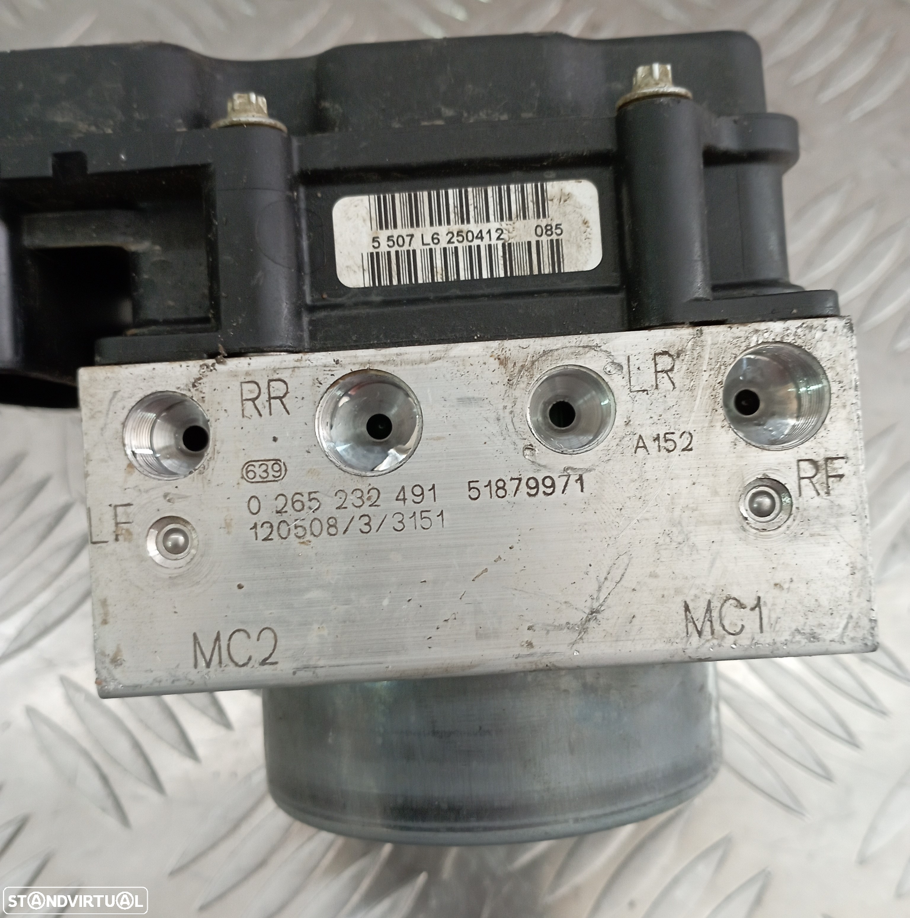 Modulo ABS Citroen Nemo / Peugeot Bipper / Fiat Fiorino 1.3 Jtd 2012 Ref. 0265801079 / 0265232491 - 3