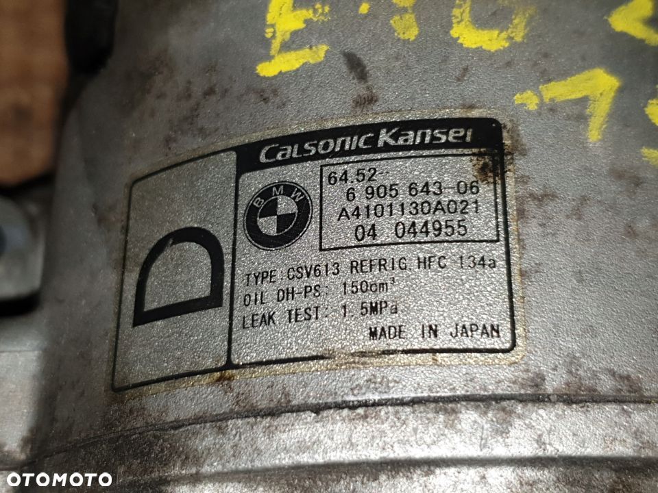 BMW E46 2.0D 150KM kompresor sprężarka klimatyzacji 6905643 - 4