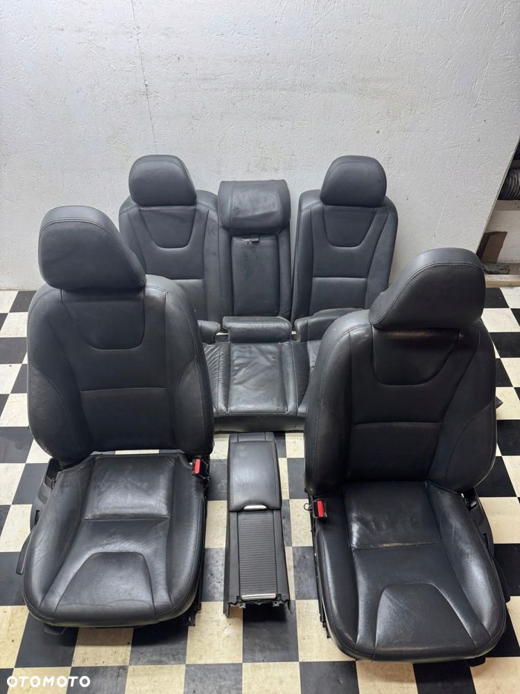 fotel lewy prawy fotele kanapa tył volvo s60 ii 2011-2018 skóra - 1