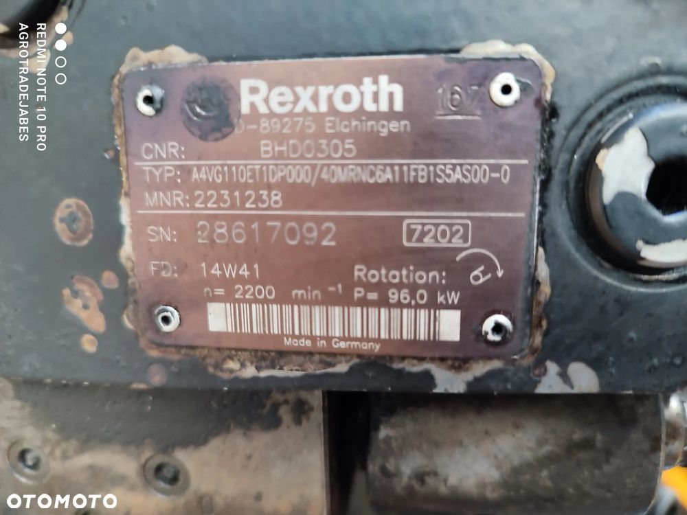 Pompa hydrauliczna Rexroth 02105558  Dieci 65.8 - 8