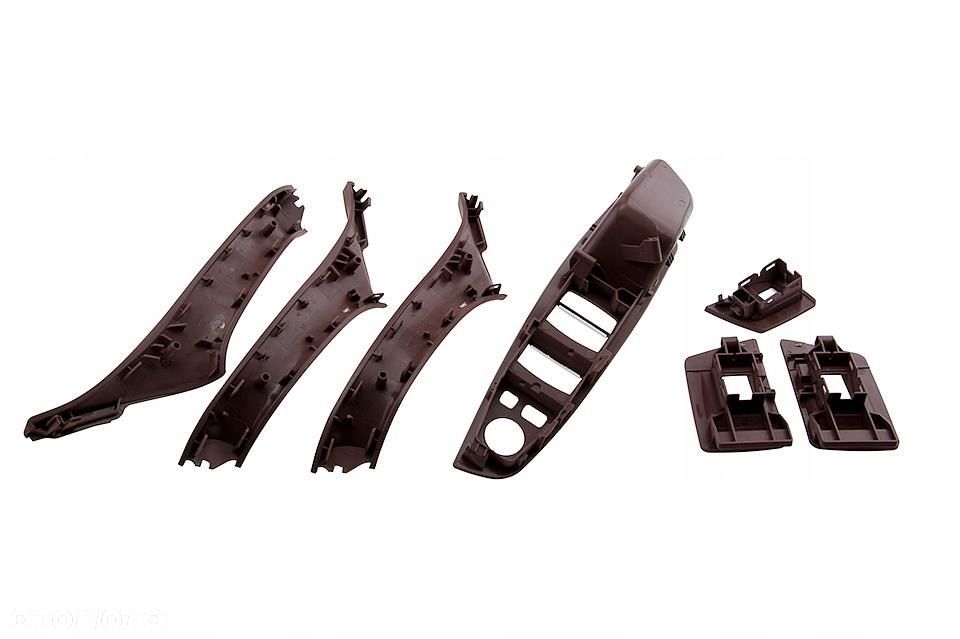 ZESTAW UCHWYTÓW DRZWI PRZÓD BRĄZ BMW 5 F10 F11 09- - 2