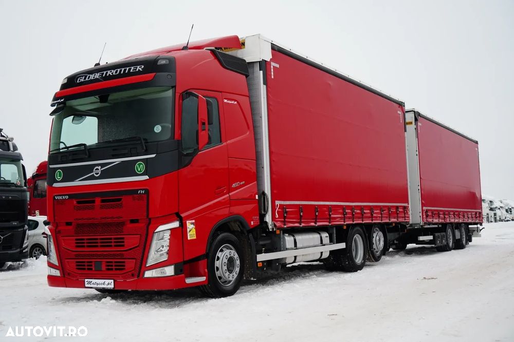 Volvo FH 460 / COMBINAT TANDEM / 120 M3 / TRANSPORT / I-PARK COOL / DIRECȚIE AXĂ RIDICATĂ / WIELTON 2021 - 2