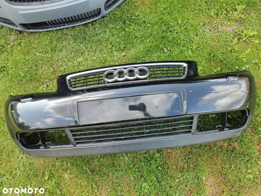 AUDI A3 8L 96-03 CZARNY XENON ZDERZAK PRZÓD PRZEDNI LIFT CZARNY  WYSYŁKA - 2