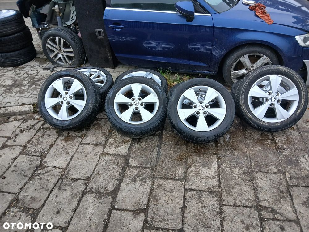 Aluminiowe felgi z oponami koła skoda 16 - 1