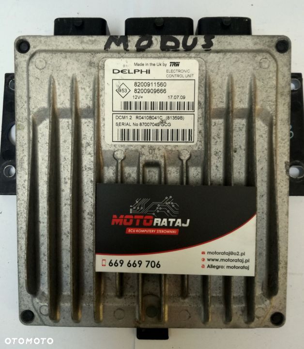 KOMPUTER RENAULT 82009115600 8200909666 DCM1.2 - 1