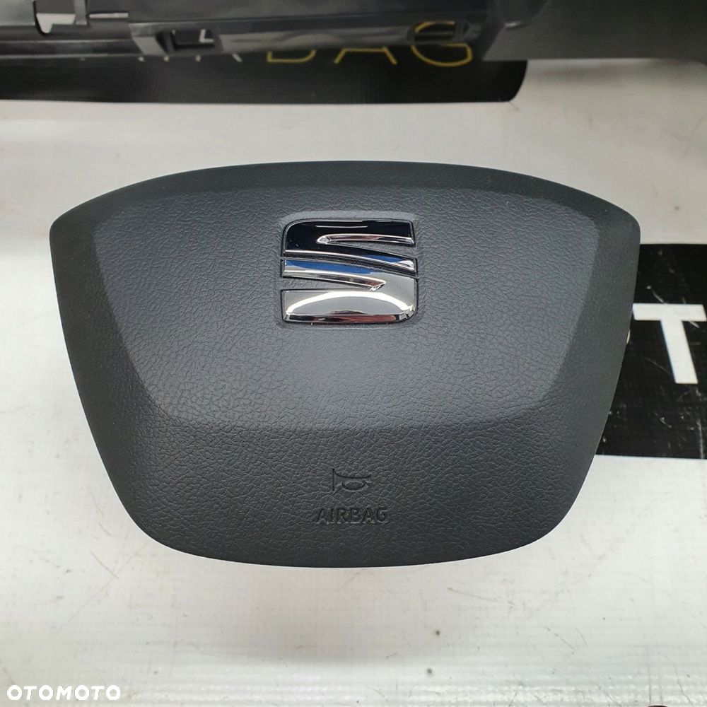 SEAT IBIZA 6F DESKA ROZDZIELCZA KONSOLA KOKPIT PULPIT PODUSZKI AIRBAG AIR BAG PASY KIT SET - 6