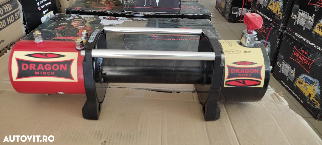 troliu electric dezechipat DRAGON WINCH DWM13000HD (trage 5897kg) la 24V - 2