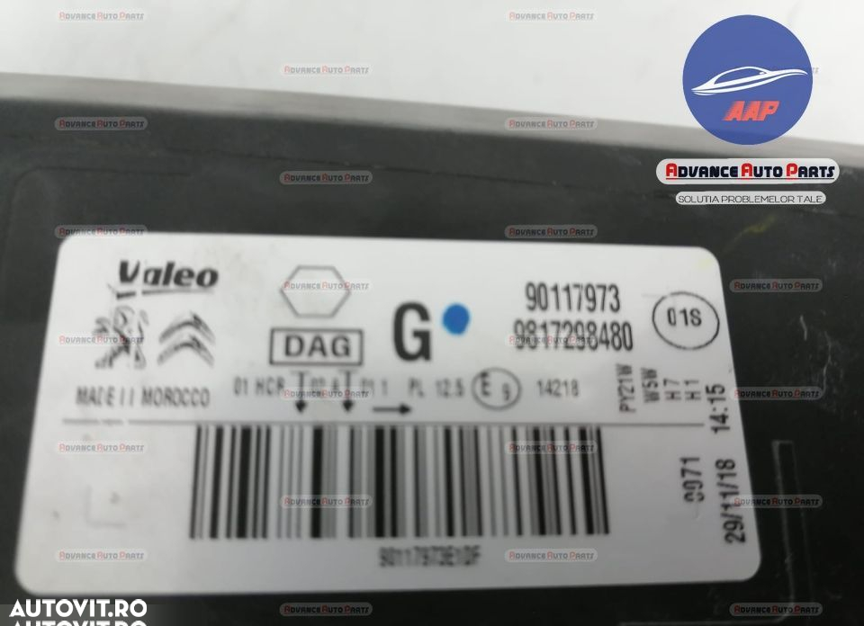 Far Stanga original Citroen C-Elysee 2 2012 2013 2014 2015 2016 2017 S - 7