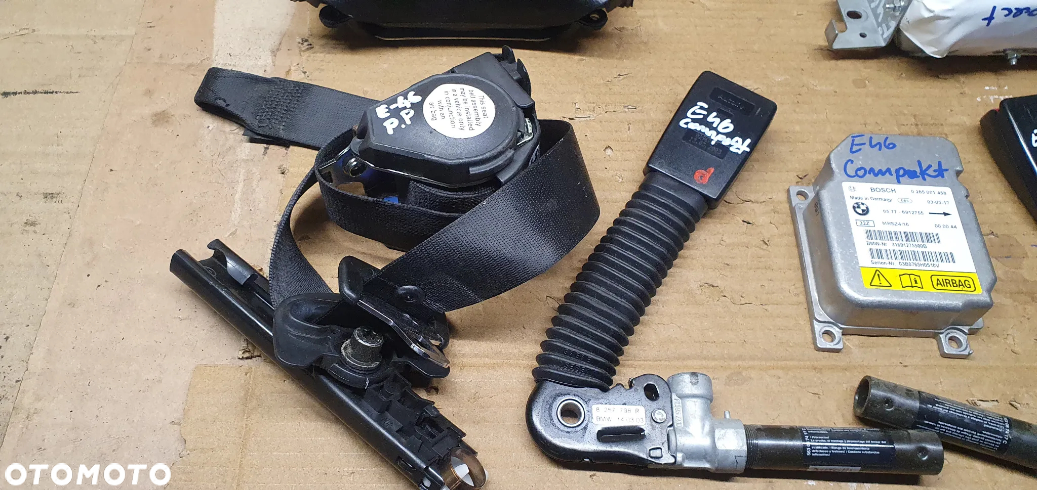 AIRBAG pasy poduszki sensor BMW 3 E46 komplet - 5
