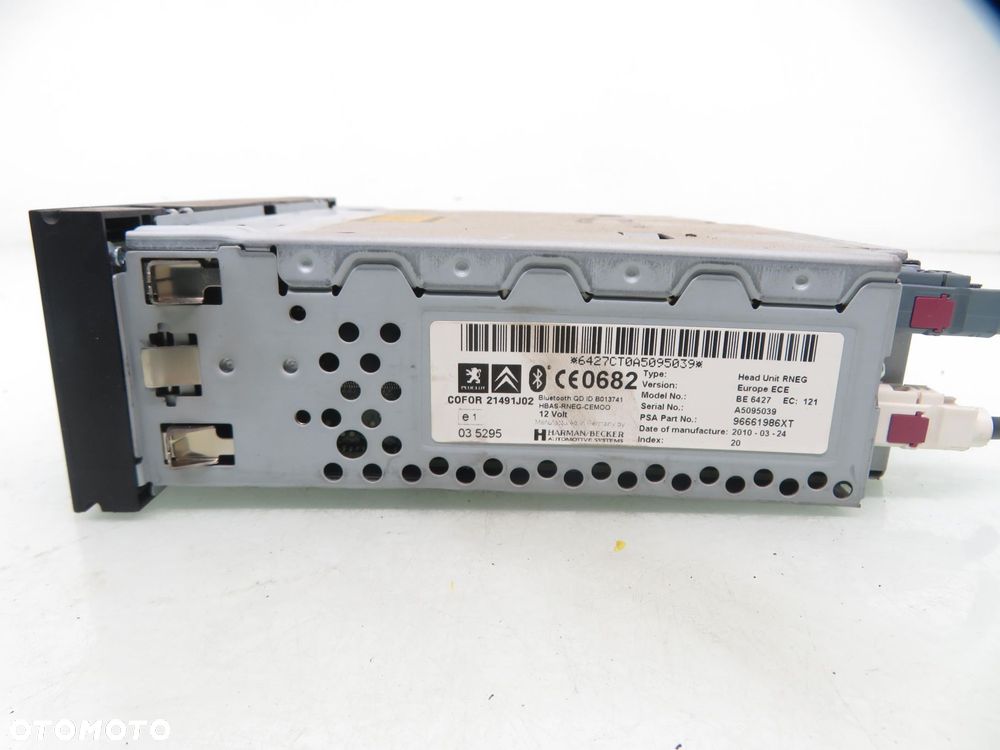 RADIO CITROEN C4 Picasso I 96661986XT - 5