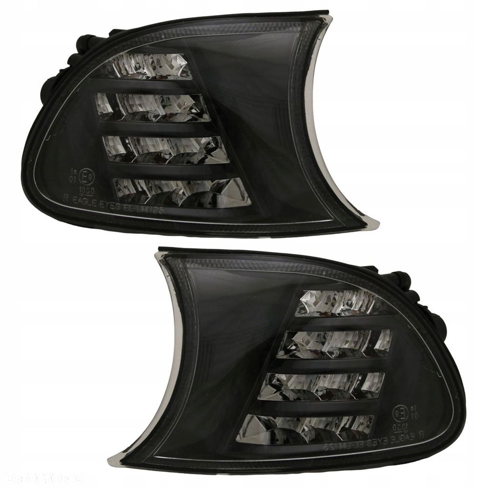 Kierunkowskazy Migacze przod kpl Led Black Tuning Bmw 3 e46 Coupe Cabrio 99 - 2