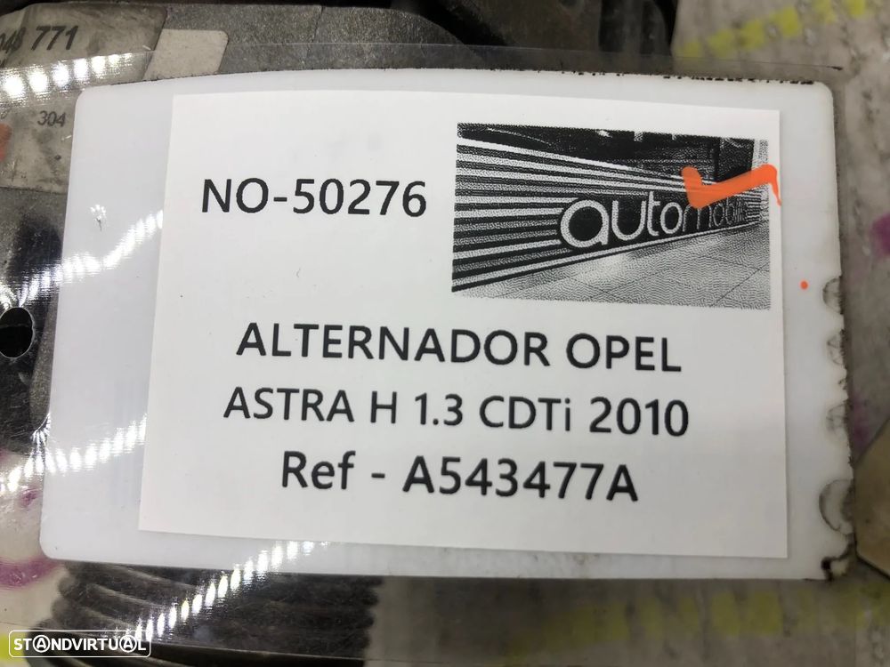 Alternador OPEL ASTRA H 1.3 CDTi 16V Ref. A543477A - NO. 50278 - 5