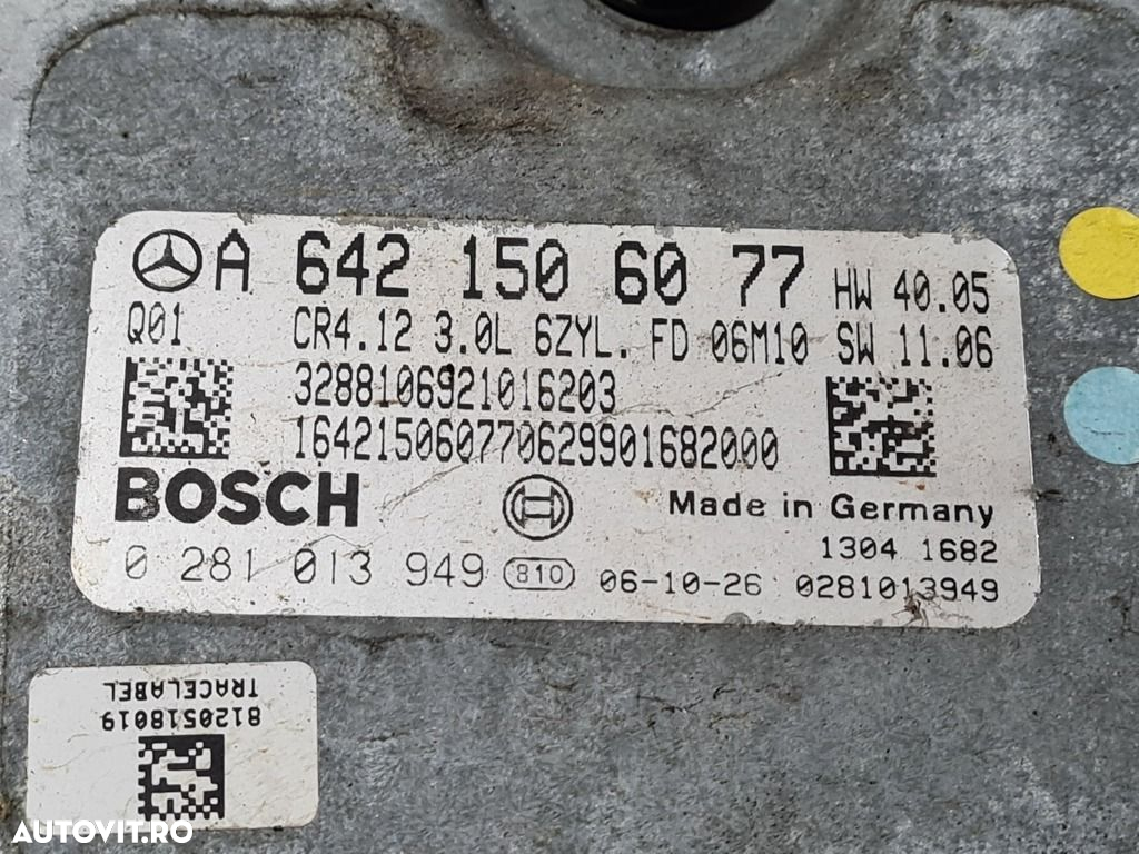 Calculator motor Mercedes GL X164 3.0 D 2006 - 2008 224CP Automata OM 642.820 (1266) ... - 2