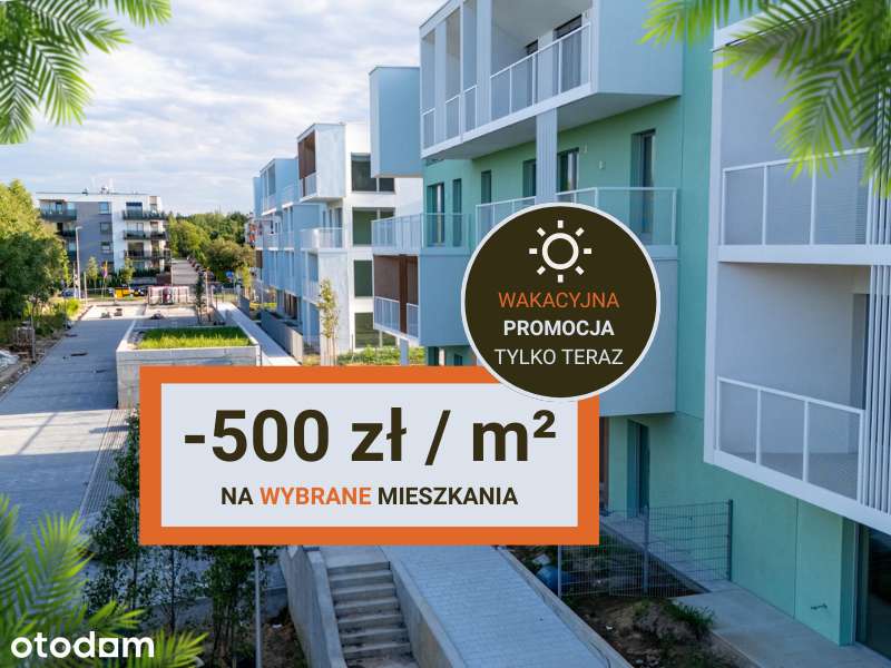 GOTOWE DO ODBIORU | Nowe, zamknięte osiedle | Balkon 8 mkw | PROMOCJA
