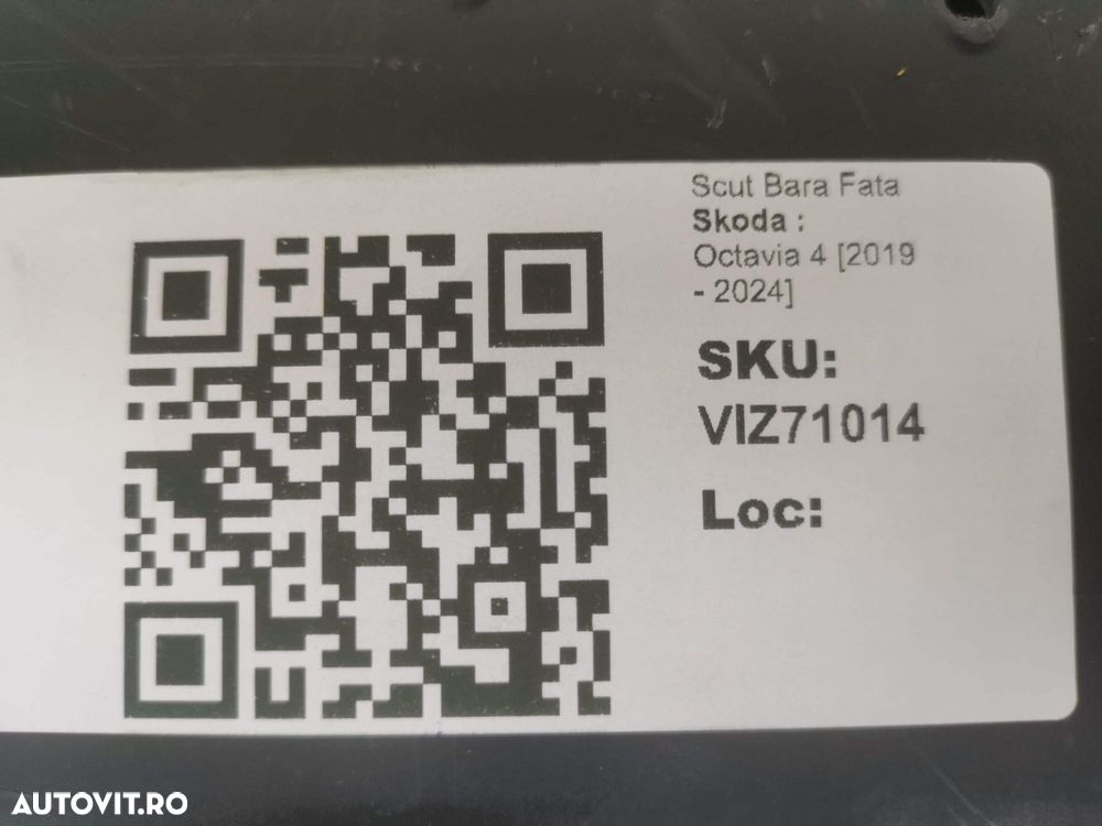 Scut Bara Fata Skoda  Octavia 4 2019 2020 2021 2022 2023 2024 Original - 8