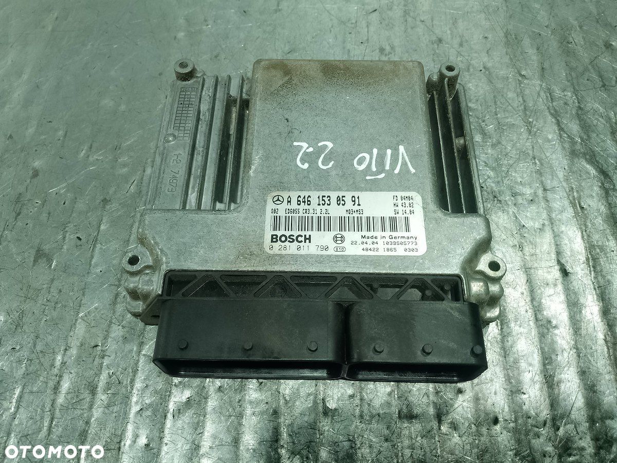 KOMPUTER, STEROWNIK MERCEDES-BENZ VITO 639 A6461530591 2.2 CDI - 1