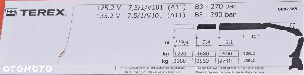 MAN TGX 26.440 * SKRZYNIA 6,00 m + TEREX 135.2-A1 * Stan BDB! - 12