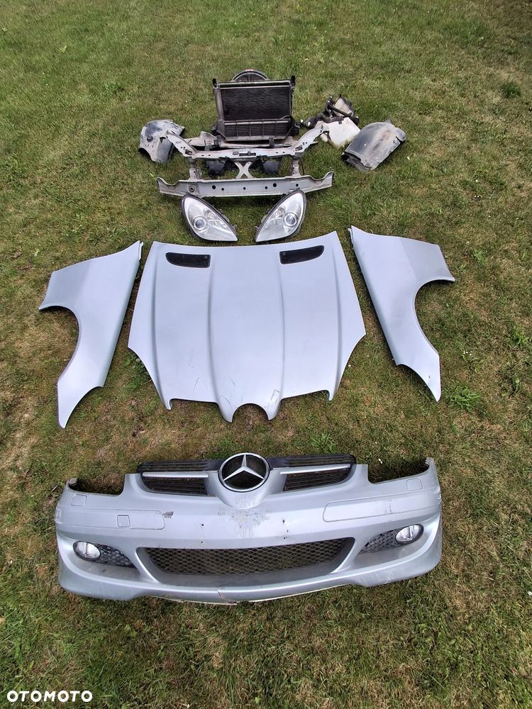 Mercedes SLK R171 kompletny przód zderzak maska błotniki wzmocnienie lampy - 1