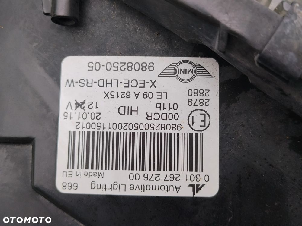 Lampa prawa Bi xenon nie skrętny Mini countryman r60 r61 Europa bdb - 2