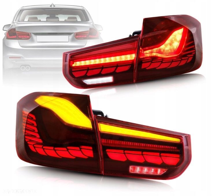 lampa tyl na kpl oled led gts-look animacje bmw 3 f30 2011-2018 lift - 4