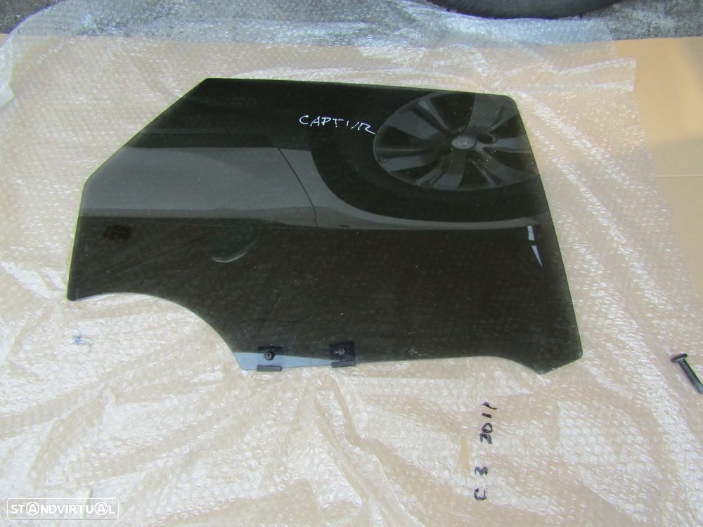 Vidro de porta tras direita Renault Captur  Original escuro - 1